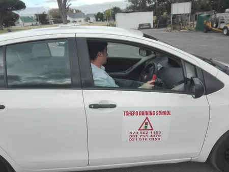 Driving lesson in progress